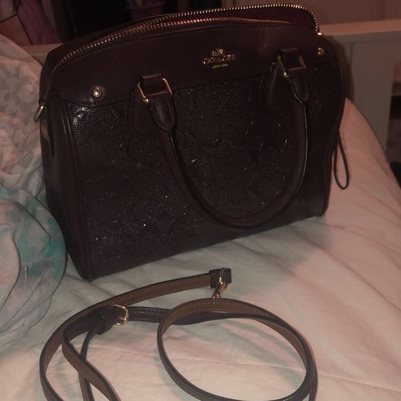 Accessories - Dark purple coach bag